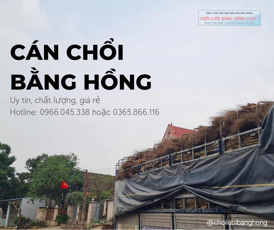 cán chổi làm bằng tre trúc